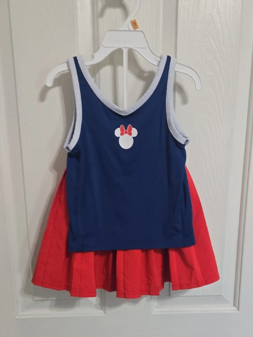 Disney Navy & Red Minnie-Inspired Tank Top and Pleated Skirt